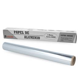 Papel de aluminio en rollo 30 cm x 5 m. Vigore