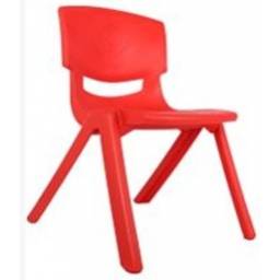 Silla plstica infantil roja 49x38x31cm