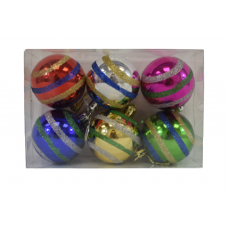 Bolas de navidad x6 - 6cm