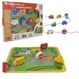 Juego ciudad de madera 12 pcs