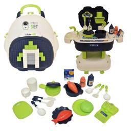 Valija set de cocina 3 en 1 espacial - 36pcs