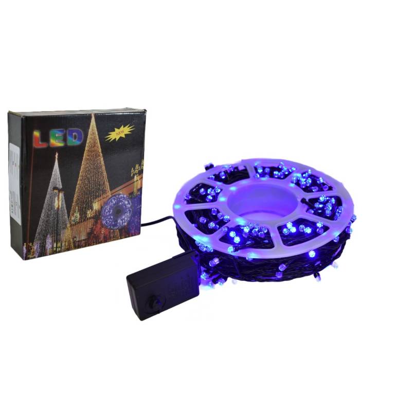 Luces led azul para navidad 50mts