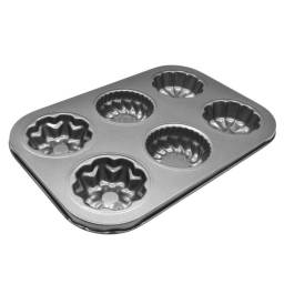 Asadera antiadherente con moldes 26 x 19 x 3 cm