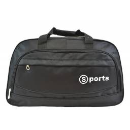 Bolso deportivo negro 55x20x30cm