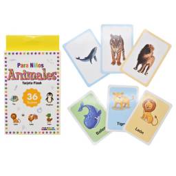 Cartas didcticas nombres de animales 12x8cm