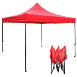 Gazebo plegable estructural reforzado 3 x 6 mts rojo