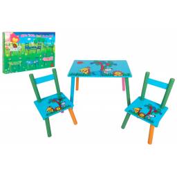 Set de mesa con sillas infantil con diseo