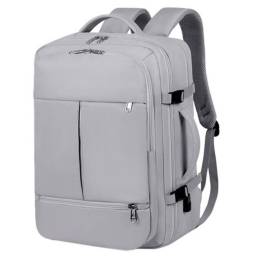 Mochila de viaje impermeable oxford 31x20x44cm gris