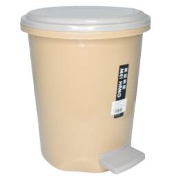 Papelera plstica beige 12L