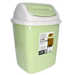 Papelera plstica verde 12L