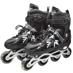 Patines roller ajustables negros 39-43