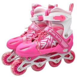 Patines roller ajustables rosa 39-43