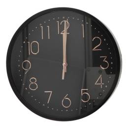 Reloj de pared 25cm. Negro