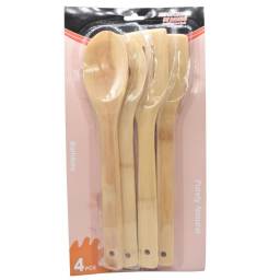 Set de menage de madera bamboo 4pcs 30x6cm